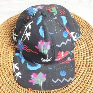 Neff Mau5 Hat Floral Snap Back Rare Black